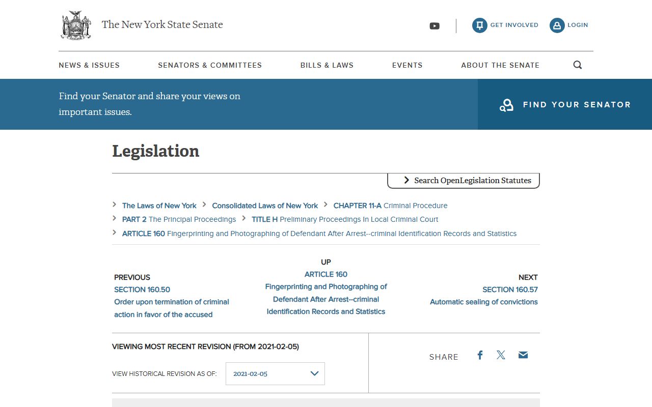 New York CPL 160.55 sealing statute for Queens County arrest records