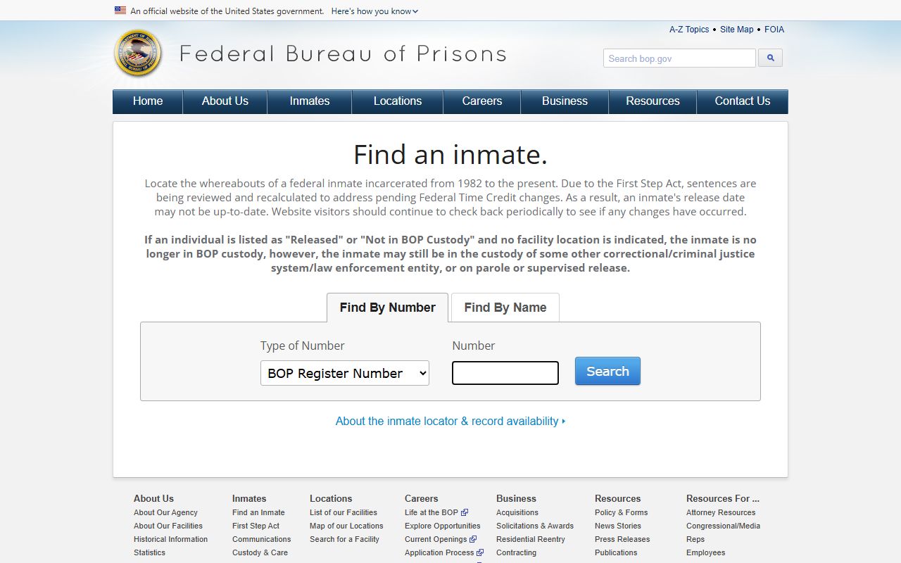 BOP federal inmate locator for Queens County released inmates